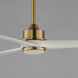 Woodwind 52 inch Natural Aged Brass Indoor Ceiling Fan
