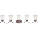 Vital 5 Light 41 inch Oil Rubbed Bronze Bath Vanity Wall Light