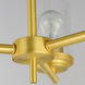 Corona 3 Light 17 inch Satin Brass Single-Tier Chandelier Ceiling Light in Clear