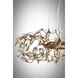 Crystal Garden 6 Light 18.25 inch Gold Leaf Multi-Light Pendant Ceiling Light
