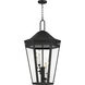 Oxford 6 Light 17 inch Black Outdoor Pendant