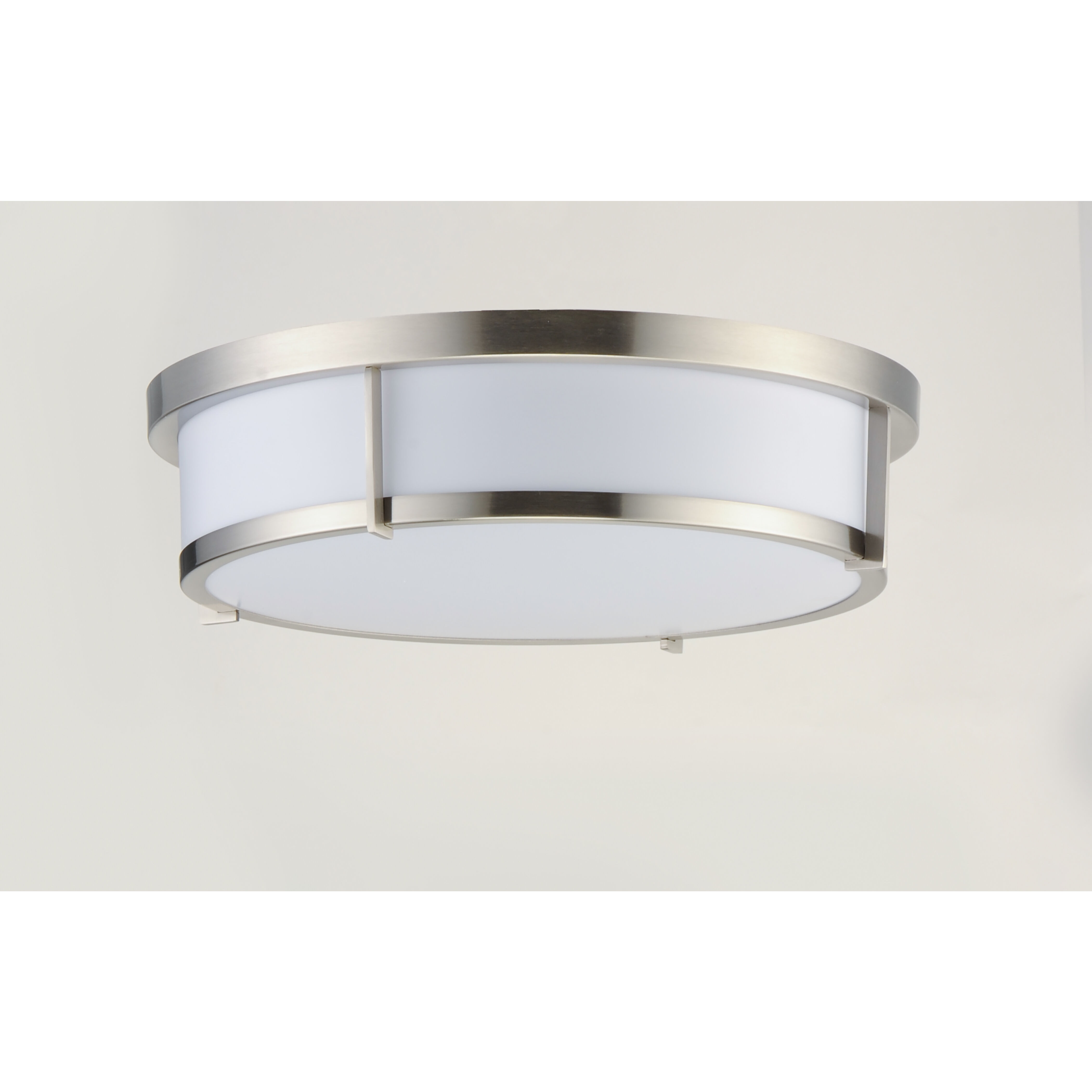 Rogue 3 Light 17 inch Satin Nickel Flush Mount Ceiling Light