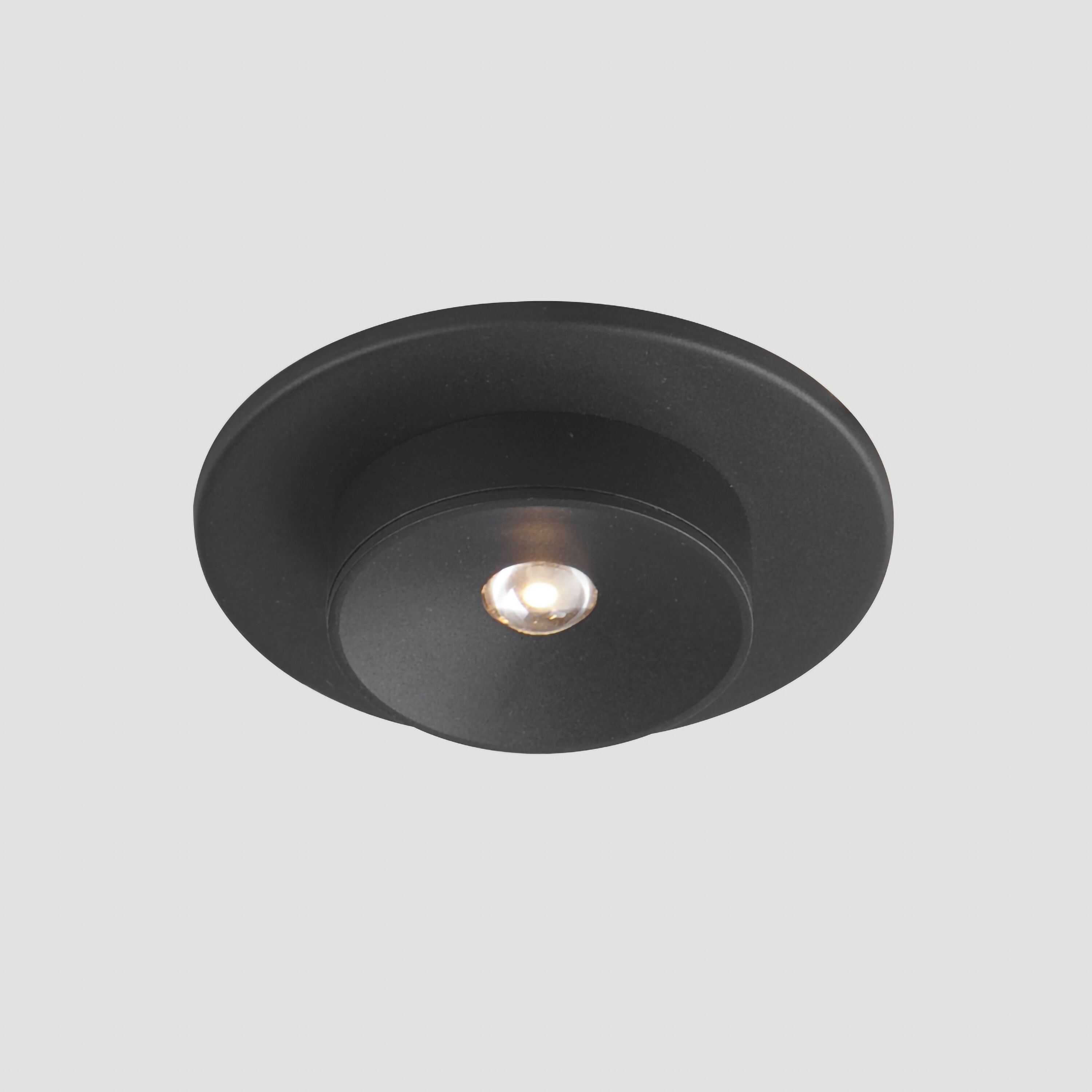 Caldera LED 5.25 inch Black Semi-Flush Mount Ceiling Light