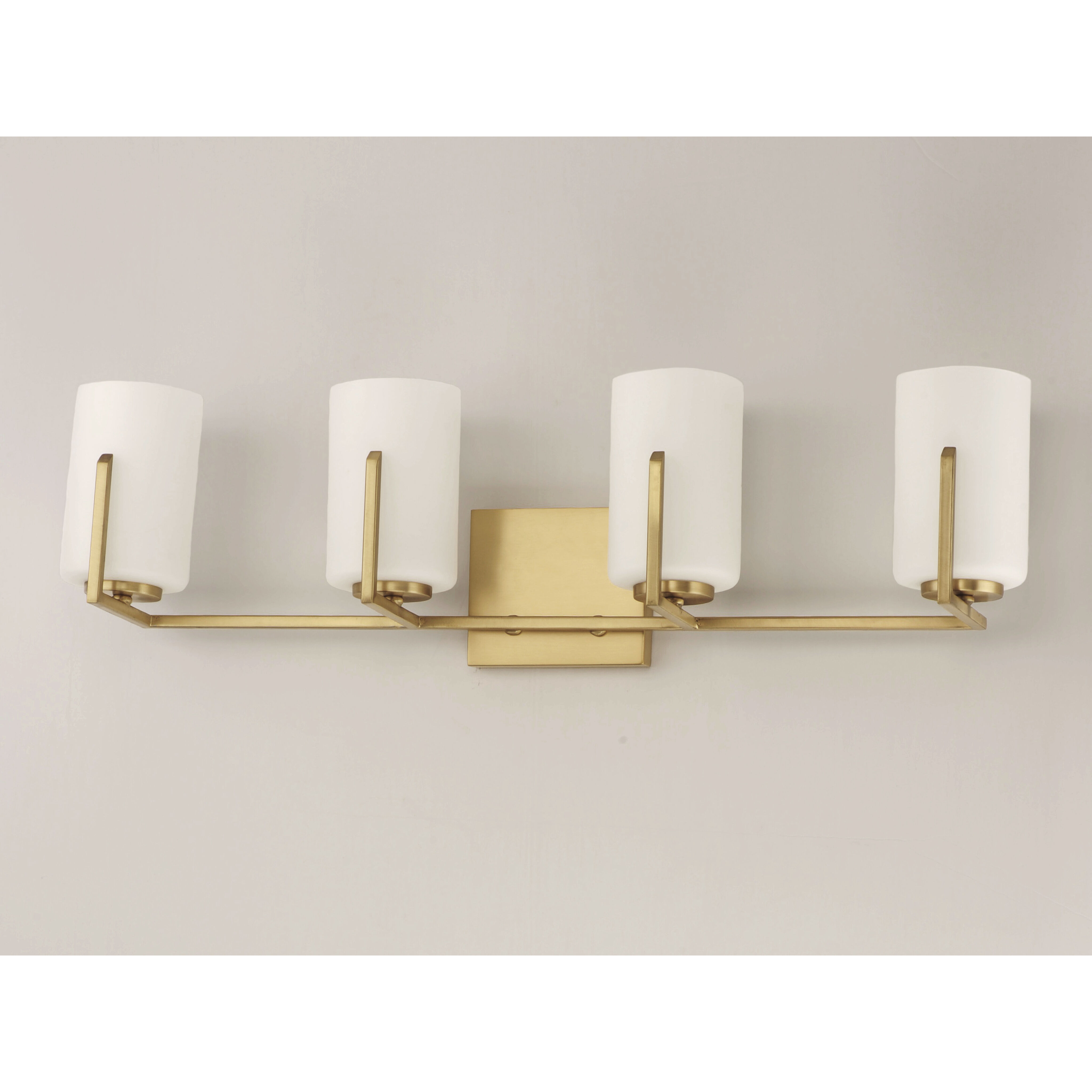 Dart 4 Light 29.75 inch Satin Brass Vanity Light Wall Light