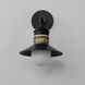 Admiralty 1 Light 14.5 inch Black and Antique Brass Outdoor Wall Mount in Antique Brass and Black