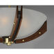 Merge 4 Light 21.75 inch Bronze and Antique Pecan Semi-Flush Mount Ceiling Light in Bronze/Antique Pecan