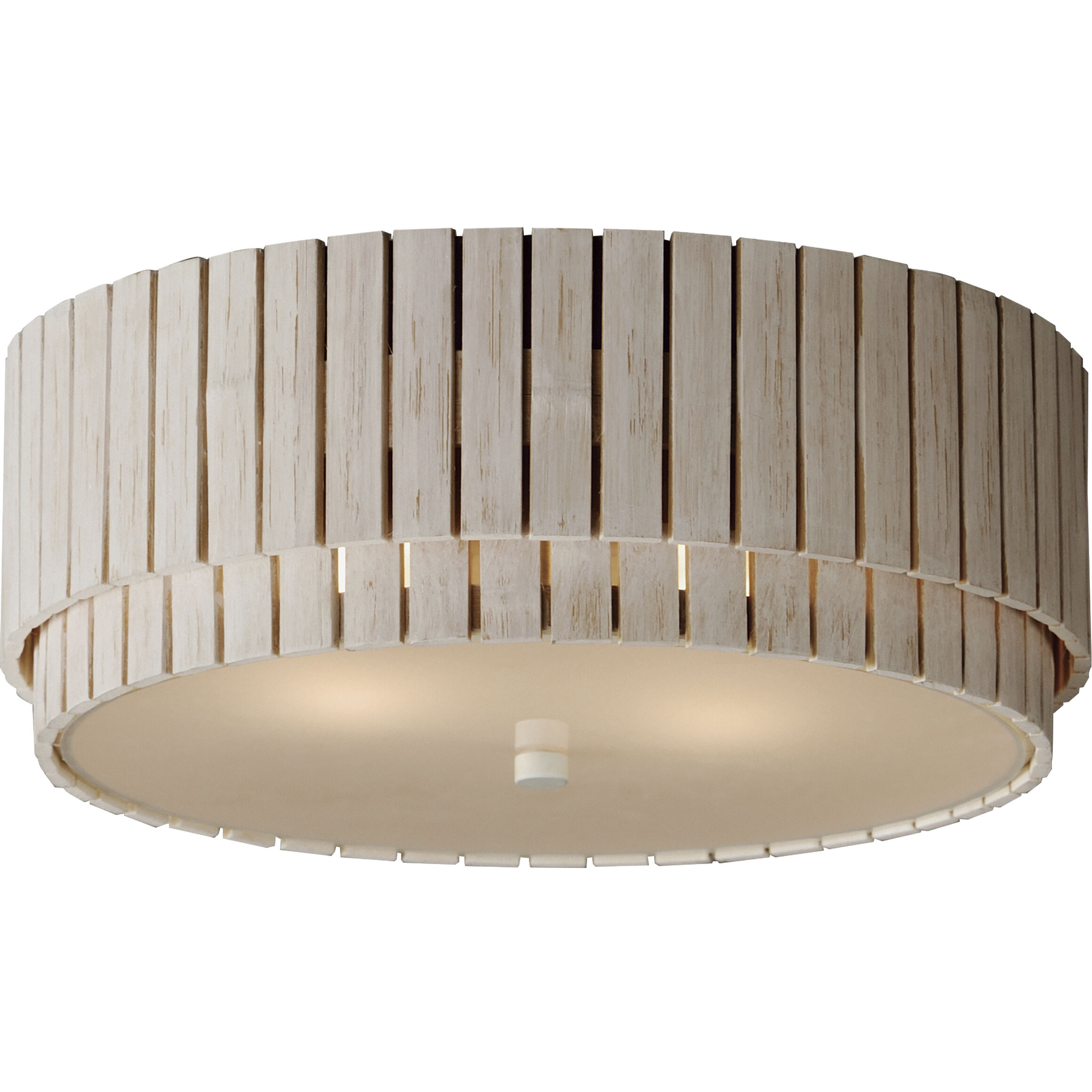 Satori 2 Light 16 inch Ecru Flush Mount Ceiling Light
