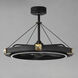 Jewel 22 inch Black and Gold Fandelight