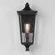 Sutton Place VX 1 Light 19 inch Black Outdoor Wall Mount