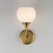 Neve 1 Light 6 inch Natural Aged Brass Wall Sconce Wall Light