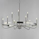 Frankie 9 Light 39.75 inch Satin Nickel Single-Tier Chandelier Ceiling Light