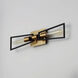 Wings 2 Light 25 inch Black and Satin Brass ADA Wall Sconce Wall Light