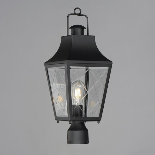 Storybook 1 Light 21.25 inch Black Outdoor Post Lantern