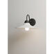 Dockside 1 Light 9 inch White/Black Outdoor Wall Mount in White and Black