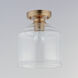 Acadia 1 Light 8.75 inch Heritage Semi-Flush Mount Ceiling Light