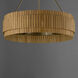 Satori 6 Light 30.75 inch Natural Aged Brass Drum Pendant Ceiling Light
