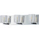Groove LED 20.5 inch Polished Chrome Bath Vanity Wall Light