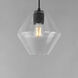 Geode 1 Light 9.5 inch Black Single Pendant Ceiling Light