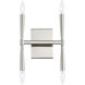 Rome 4 Light 9.75 inch Satin Nickel ADA Wall Sconce Wall Light