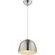 Tova 1 Light 9 inch Satin Nickel Single Pendant Ceiling Light
