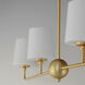 Bristol 4 Light 48 inch Satin Brass Linear Pendant Ceiling Light