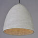 Crete LED 12 inch Polished Chrome Single Pendant Ceiling Light