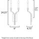 Normandy 2 Light 9 inch Gold Leaf Wall Sconce Wall Light