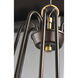 Haven 5 Light 24 inch Oil Rubbed Bronze/Antique Brass Single-Tier Chandelier Ceiling Light in Oil Rubbed Bronze and Antique Brass