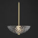 Metropolis LED 10 inch Satin Brass Single Pendant Ceiling Light