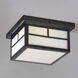 Coldwater 2 Light 9.25 inch Black Outdoor Flush Mount in White