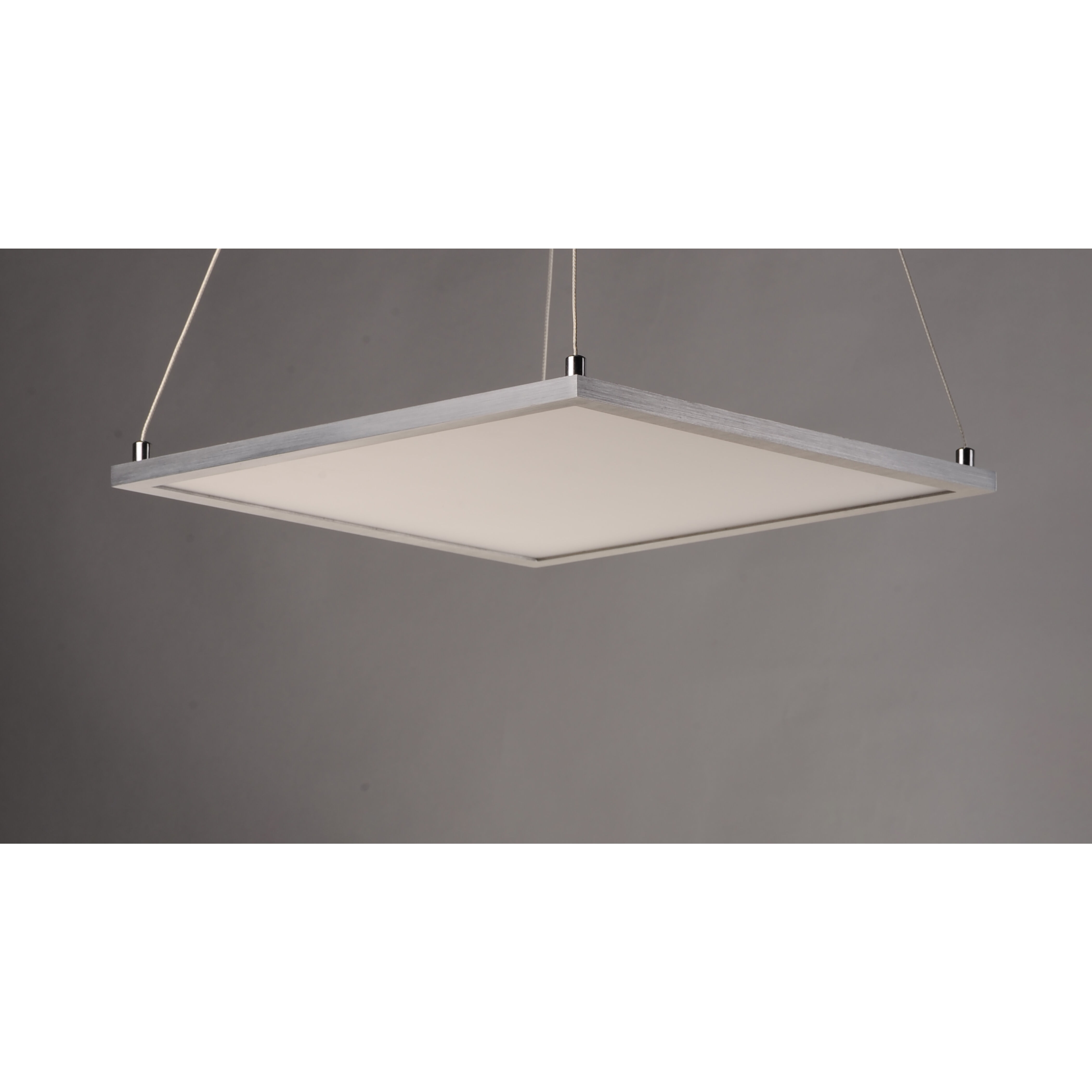 Wafer LED LED 15 inch Satin Nickel Single Pendant Ceiling Light