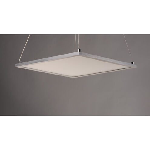 Wafer LED LED 15 inch Satin Nickel Single Pendant Ceiling Light