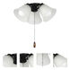 San Gabriel LED Oil Rubbed Bronze Ceiling Fan Light Kit