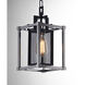 Refine 1 Light 7.25 inch Black and Polished Nickel Single Pendant Ceiling Light