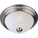 Essentials - 584x 1 Light 11.5 inch Satin Nickel Flush Mount Ceiling Light in Frosted