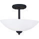 Taylor 2 Light 13 inch Textured Black Semi-Flush Mount Ceiling Light