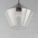 Geode 1 Light 11.75 inch Black Single Pendant Ceiling Light