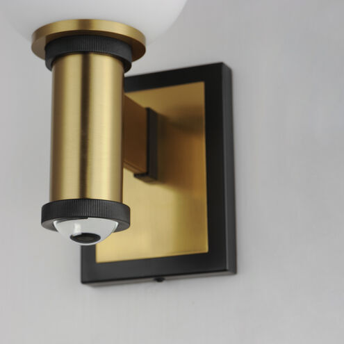San Simeon LED 6 inch Black and Natural Aged Brass Wall Sconce Wall Light