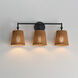 Baja 3 Light 24.25 inch Dark Bronze Bath Vanity Wall Light