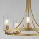 Livingston 5 Light 24.5 inch Natural Aged Brass Chandelier Ceiling Light