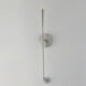 Vela 1 Light 5 inch Satin Nickel Wall Sconce Wall Light