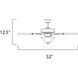 Basic-Max 52 inch Satin Nickel/Silver/Maple Indoor Ceiling Fan