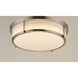 Rogue LED 17 inch Satin Nickel Flush Mount Ceiling Light