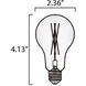 Glow LED A19 E26 7 watt 120 3000K Bulb