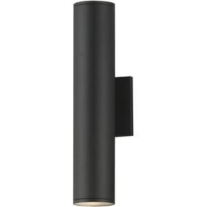 Caldera LED 15 inch Black Outdoor Wall Mount