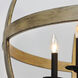 Compass 6 Light 30 inch Barn Wood and Black Single Pendant Ceiling Light
