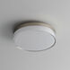 Edge LED 7 inch Satin Nickel Flush Mount Ceiling Light in White