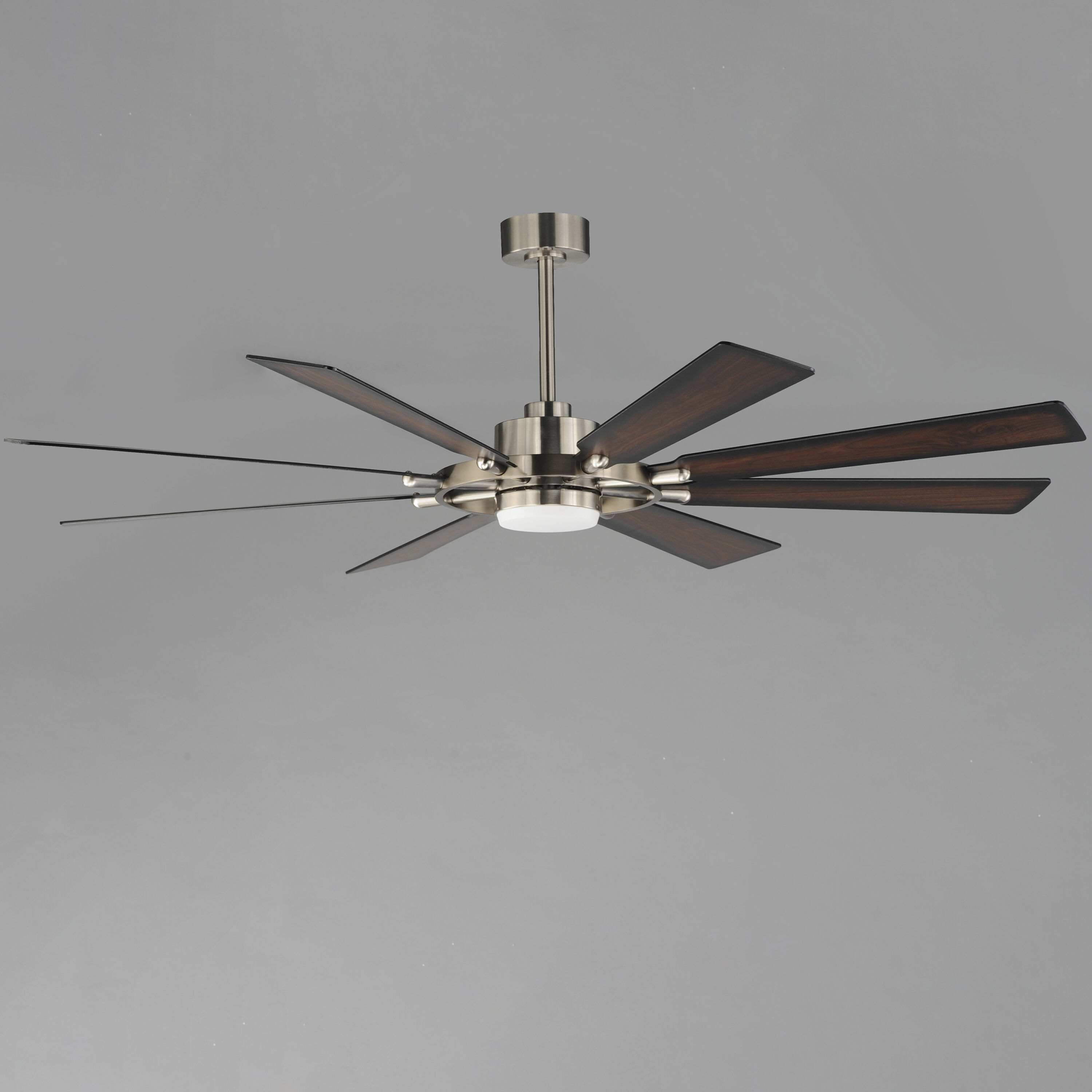 Helm 72 inch Satin Nickel Indoor Ceiling Fan