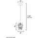Comet LED 8 inch Polished Chrome Mini Pendant Ceiling Light