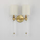 Lucent 2 Light 13.75 inch Heritage Wall Sconce Wall Light